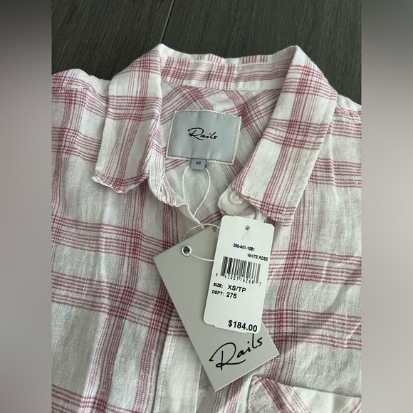 Sophisticated Linen-Blend Striped Shirt by Rails - XS - Picture 4 of 7